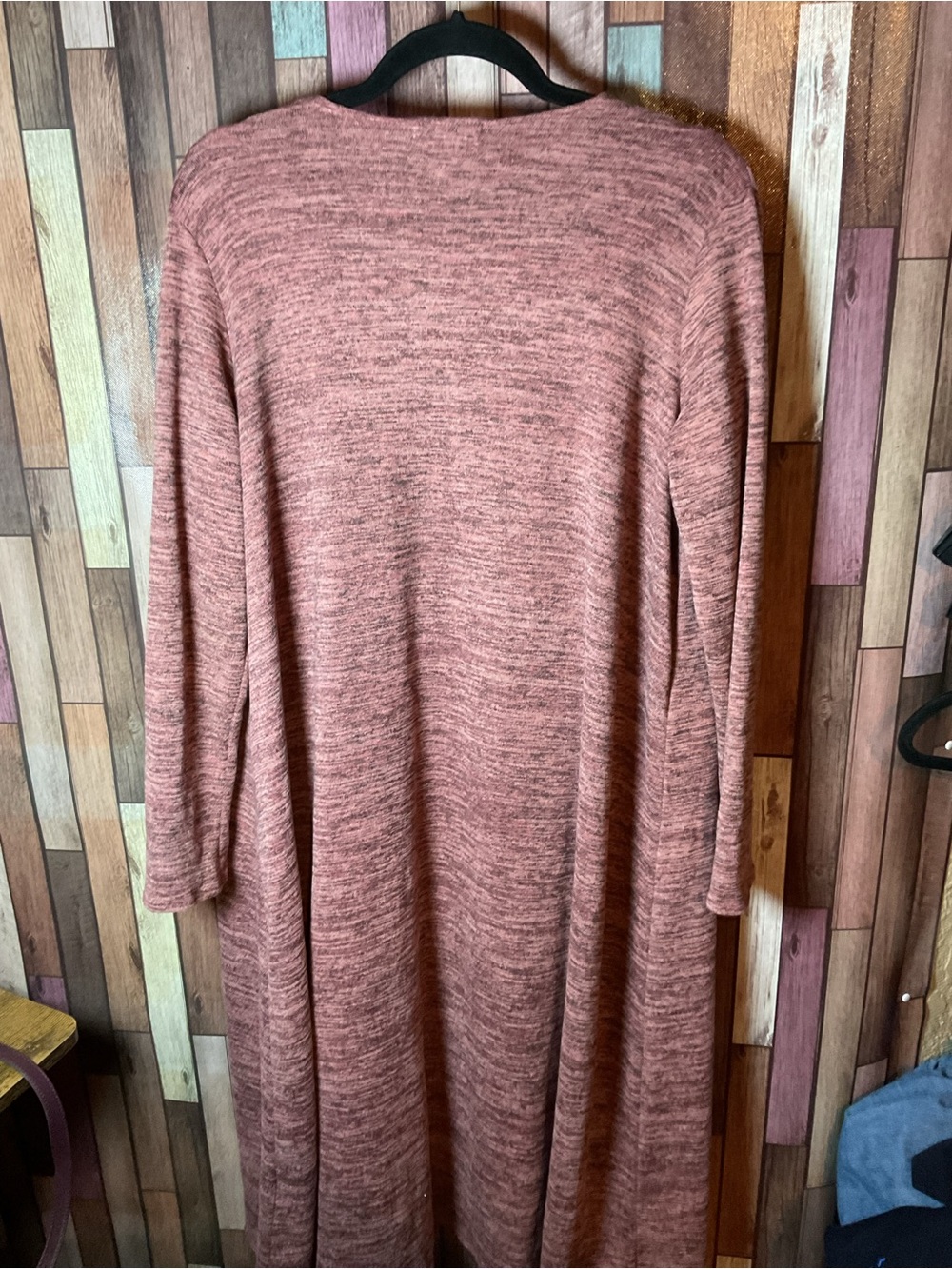Lularoe Women’s Sarah Long Duster Cardigan Pink Black Size Medium